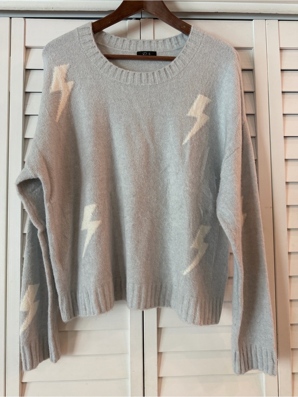 Rails Perci Grey Lightning Bolt Sweater - Size L